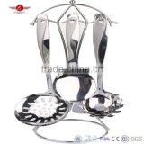 7pcs Stainless Steel Cookware Set,S/S Meat Fork-spatula-spoon-egg Rake Set thumbnail-1