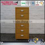 Household Furniture Under Desk 6 Metal Drawer Cabinet Storage Locker With Caster thumbnail-2