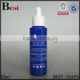 50ml Blue Cosmetic Hot Products Essence Perfume Essential Oil Glass Bottle Matte Silver Aluminum Dropper China Suppliers thumbnail-4