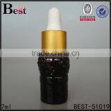 7ml Floral Black Euro Dropper Bottles for Essential Oil thumbnail-1