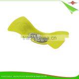 ZY-F1477 Kitchen Gadgets Green Stainless Steel Garlic Press With Plastic Handle thumbnail-1