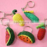 Natural Organic Hemp, Cotton Crochet Handmade Doll Keyring Cellphone Holder Charm thumbnail-1