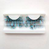 Hot sale color feather nature mink false eyelashes extension