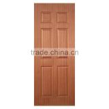 Plywood Molded Sapelli Wood Door Skin 2.5mm 6 panels