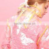 2015 Fashion Transparent Rain Coat EVA Raincoat thumbnail-3