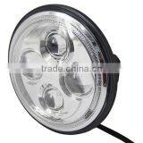 7inch Led Round Angel Eyes Head Lights High/low Beam Motorcycle Led Head Light thumbnail-4