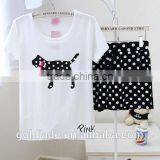 2015 New Homewear for Summer Blank Couple Sleepwear Sets Homewear,embroidery Shorts Sleepwear Homewear Sets for Women or Men thumbnail-1