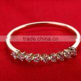 Exquisite Fashion Pure Gold Diamond Gold Wedding Ring thumbnail-2