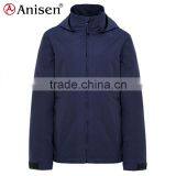 oem detachable hoodie 100% nylon waterproof men jacket