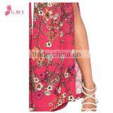 Summer Ultra-wide-leg Trousers Slit Hem Pants Beach Chiffon Palazzo Pants Lasted Pants Design for Women thumbnail-6