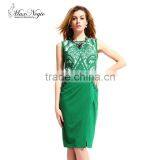 Maxnegio Formal Ladies Official Green Dresses thumbnail-1