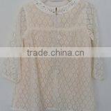 Baby Girls Beige Embroidered Coat for Autumn thumbnail-2