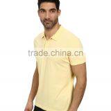 Bulk Sale Paperweight Yellow Golf Polo Shirt Collar Design 100% Cotton Model Golf Polo Shirts for Men thumbnail-2