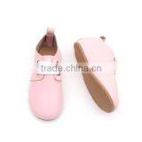 2 - 6years Kids Dress Shoes Pink Leather Hard Sole Toddler Children Oxford Shoes thumbnail-2