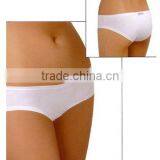 Lady Plain White Seamless Underwear Hipster Panty thumbnail-1