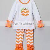 Toddler Kids Children Baby Girls Thanksgiving Outfits Girls Turkey Pants Sets Girls Fall Boutique Outfits Girls Wholesale Sets thumbnail-5