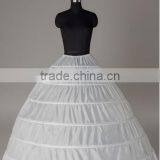 White 6-hooped Wedding Bridal Petticoat Underskirt Veil thumbnail-1