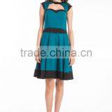 Whloesale Ladies 1950's Vintage Style Halter Neck Rockabilly Dress Dancing Swing Jive Rockabilly Dress thumbnail-2