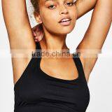 New Technical Top With Slogan Women's Black Racerback Sports Tank Tops thumbnail-2