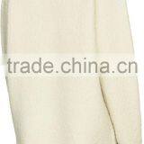 Custom Made Long Sleeve Wool Blend Boucle Pullover Sweater in Off White for Women thumbnail-3