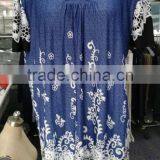 2017 High Quality Multi Color Women Denim Spring New Design Normal Blouse thumbnail-1