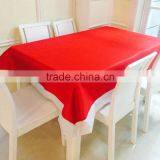 2016 New Arrival Christmas Non Woven Fabric Table Cloth Red Rectangular Table Cover Christmas Dinner Table Decoration Tablecloth thumbnail-1