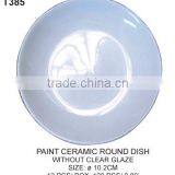 PAINT CERAMIC ROUND DISH Ceramic Ornaments Wholesale thumbnail-1