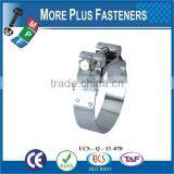 Made in Taiwan Stainless Steel Thin Hose Clamp Flexible Hose Clamp European Style thumbnail-5