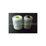 100% Raw White Spun Polyester Thread , 20s/6 Count High Tenacity