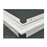 Square Clip In Perforated Ceiling Panels Aluminum alloy For exhibition hall , 800mm * 800mm