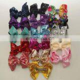 Hot Sale Big Bow With Metal Hair Clips 12cm Sequin Bow Alligator Clips for Kids thumbnail-1