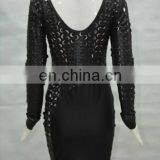 Women Long Sleevess Sexy Bodycon Dresses thumbnail-2