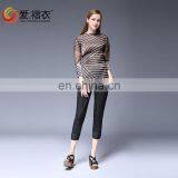 2016 New Arrival Factory Supply Khaki and Black Female Crop Jeans Thick Girls Tight Jeans Pants thumbnail-6