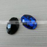 Capri Blue Jet Flat Back Oval Stone Sew on Rhinestones Pujiang Crystal Manufacturer thumbnail-1