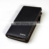 Popular Supplier Excellect Leather Zipper Business Man Long Wallet thumbnail-4