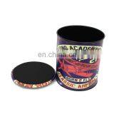 Customized Antique European Round Metal Storage Bins Home Furniture Set PVC Printed With Removable Lid Cover thumbnail-6