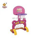 Indoor Adjustable Plastic Stand Indoor Cartoon Baby Basketball Hoop for Kids thumbnail-1