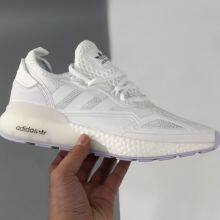 Adidas Originals ZX 2K Boost in White/Black For Sale thumbnail-2