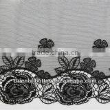 Black Color Embroidery Lace Trimming for Vest thumbnail-1