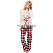 Wholesale Custom Print Adult Children Cotton Couple Women Pants Family Christmas Pajamas Sets thumbnail-5