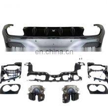 Runde PP Material Body Parts Rear Lip Exhaust For Mercedes-Benz GLE 54 400 Coupe Modified AMG Style Rear Lip Exhaust thumbnail-1
