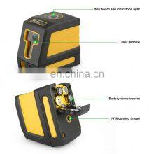 Green Light Two-Line High Quality Laser Measurement Laser Levelers Vertical & Horizontal Self-leveling Adjustable Laser Level thumbnail-3