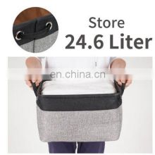 New Japanese Stackable Clothes Storage Fabric Foldable Storage Box Linen Clothes Storage Baskets Box for Household