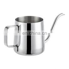 Classic Pour Over Coffee Tea Kettle 304 Stainless Steel Gooseneck Hanging Ear Pot Wholesales thumbnail-1