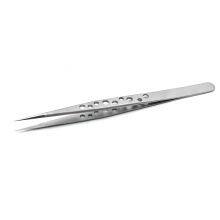 High Precision 9-hole Tweezers Sandblasting and Sanding Straight Head Heat Dissipation Niezi Grafting Eyelashes Beauty Nail Bird's Nest Hair Pick thumbnail-3