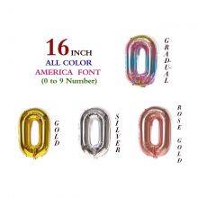 16inch Gold Sliver Alphabet Cheap Helium Letter Aluminium Foil Balloon For Birthday Wedding Festival Party Decoration thumbnail-3