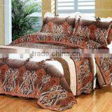 2016 Best Sale Satin Printed Bedspread Set thumbnail-1