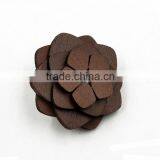 Handmade Men's Gifts Wood Brooch Wooden Flower Lapel Pins thumbnail-4