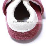 Crochet Kids Soft Shoes Toddler Infant Leather Baby Shoes Antiskid Moccasin Folwer thumbnail-5
