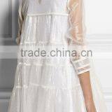 Unique Brands Designs Fashion 2014 Hot Selling Sexy Lace Turn-down Collar Double Breasted Thin Coat for Trendy Women C17281 thumbnail-2